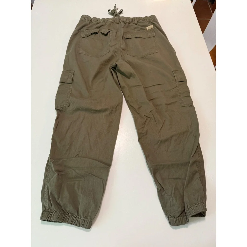 Polo Ralph Lauren Mens Olive Green Cargo Jogger Pants M Utility Elastic Waist